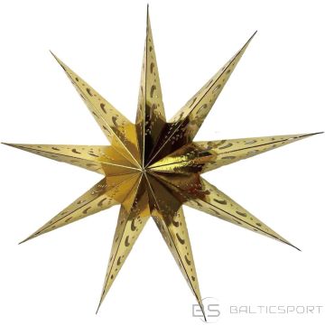 Saska Garden PAPĪRA ZVAIGZNE DEKORĀCIJAS DIAMETRS 45 CM 9 ROKU ZELTS