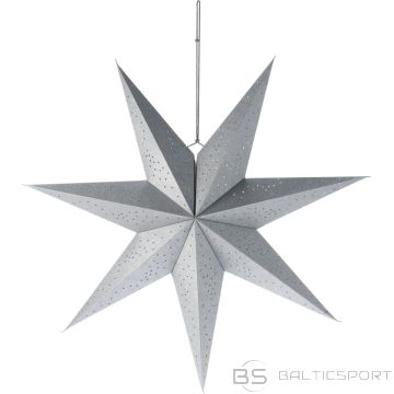 Christmas Decoration Dekoratīva piekaramā papīra zvaigzne 75cm sudraba krāsā