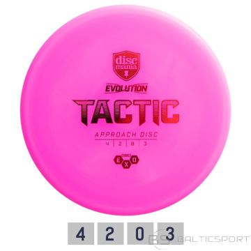 Discgolf DISCMANIA Midrange driver HARD EXO TACTIC Evolution Pink 4/2/0/3
