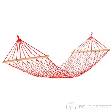 Šūpuļtīkls Nylon mesh 200x80cm, sarkans