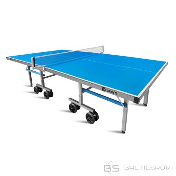 Galda tenisa galds Bilaro Master Outdoor, zils, 6mm alumīnija plāksne, āra