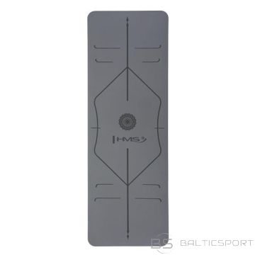 YM10 КОВРИК ДЛЯ ЙОГИ TPE СЕРЫЙ TPE