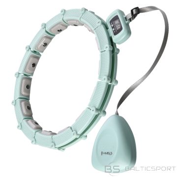 HHM14 HULA HOOP zaļš magnētisks ar svaru + skaitītāju HMS