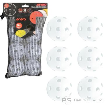 Enero Мячи для игры в мяч UNIHOC, белые, 6 шт.
