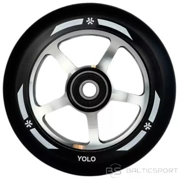 Rezerves ritenis skrejritenim-Motorollera ritenis Union Yolo Pro Scooter Wheel 100mm melns/neapstrādāts/melns