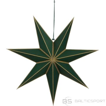 Edelman Dekoratīvs piekaramais papīrs Zvaigzne FSC 18x60cm Zaļš 7 zari Vizla
