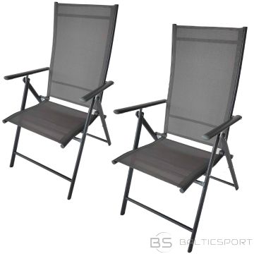 Saska Garden GARDEN CHAIR 57x68x106CM 2xTEXTLINE 7-POSITION SET OF 2 PCS