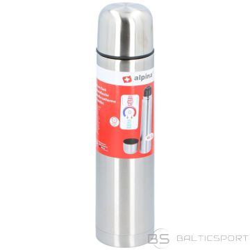 Alpina ТЕРМОТЕПЛОВОЙ ТЕРМОС 1000МЛ - СЕРЕБРЯНЫЙ