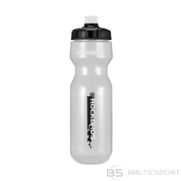 Rockbros 750 ml Bicycle Bottle - Transparent with Black Mouthpiece (Czarny || Przezroczysty)