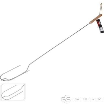 BS 100 cm kempinga dakša ar koka rokturi (nav pieejama)