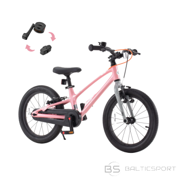 Bērnu velosipēds TABOU Royal Space Shark, 14'' rozā-pelēks