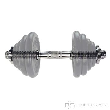 Hanteles TUNTURI Banāna formas hromētais stienis, 38cm