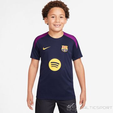 Nike FC Barcelona DF Strike Jr T-krekls HJ7831-597 / L (147-158) / tumši zils