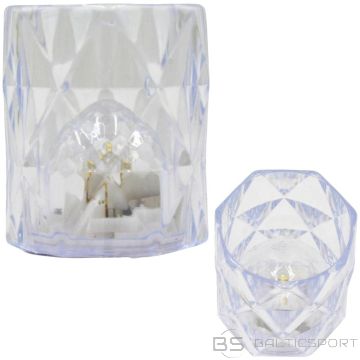 BS MINI DEKORATĪVĀ LAMPA 6 CM CAURSPĪDĪGA, SILTI BALTA, 1 LED (N/A)