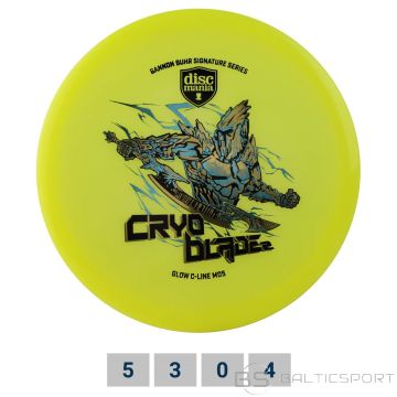 Discgolf DISCMANIA Midrange Driver C-LINE GLOW MD5 Gannon Buhr Signature - Cryo Blade 2 Yellow 5/3/0/4
