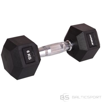 Enero Fit HEX RUBBER DUMBBELL 6 KG