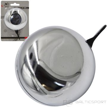 Xqmax RETRO VELOSIPĒDA ZVANIŅŠ 80X50MM SUDRABS