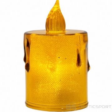 Koopman DECORATIVE CANDLE 8 CM AMBER WARM WHITE 1 LED