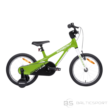 Ultraviegls bērnu velosipēds TABOU Rocket Lite MG, 16'' zaļš/balts