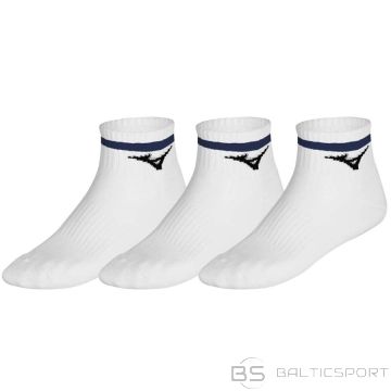 Mizuno Treniņu pusgarās zeķes ar līniju 3P 32GXCA25Z92 / Baltas / 44-46