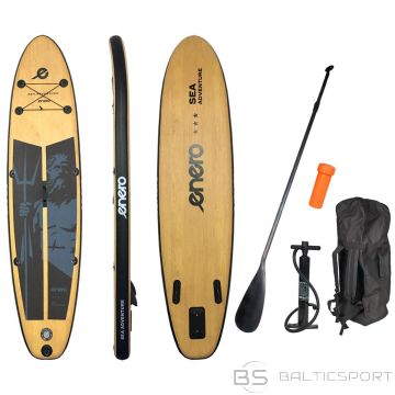 Enero SUP BOARD 145KG INFLATABLE NEPTUN WOODEN 320x76x15CM SET