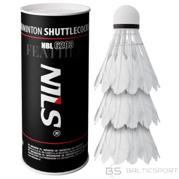 Nils NBL6203 SHUTTLECOCKS SPALVAS 3 GAB