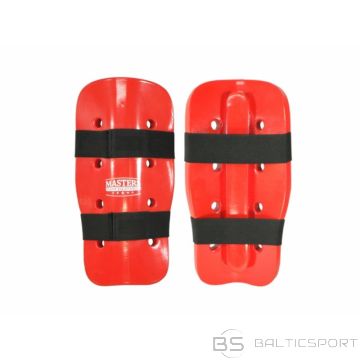 BS MASTERS NA-TKD 112215-M02 foam shin guards (czerwony+L)