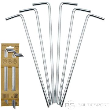 Enero Camp Telts mietiņi 18 cm, komplekts, 6 gab., metāls