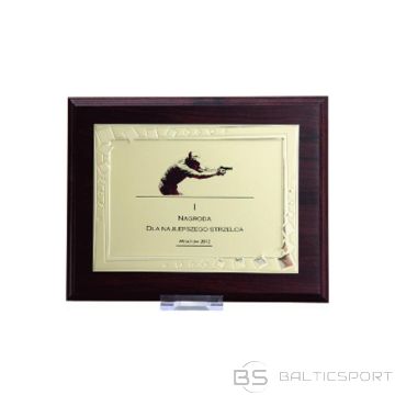 BS Plastmasas diploms ar iegravētu metāla plāksnīti (N/A)