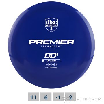 Discgolf DISCMANIA Distance Driver Q-LINE PREMIER DD1 Blue 11/6/-1/2