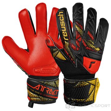 Reusch Attrakt Silver Junior Gloves 55 72 215 7075 / black / 7