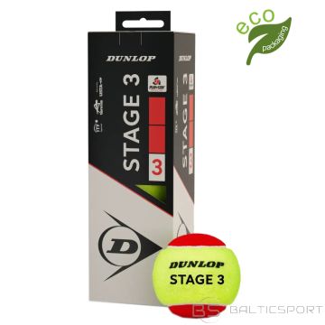 Tennis balls DUNLOP STAGE 3 RED 3-box ITF