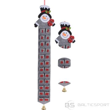 Home & Styling Collection GRAY SNOWMAN FELT ADVENT CALENDAR