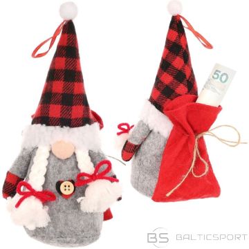 BS DEKORATĪVS ZIEMAS VECĪTIS AR DĀVANU MAISIŅU 20CM MEITENE (N/A)