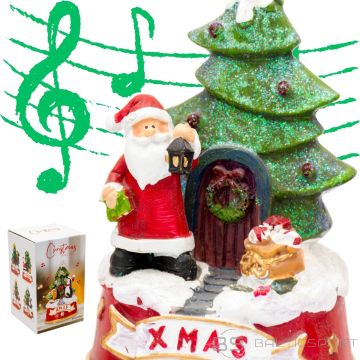 CHRISTMAS DECORATION WITH PLAYING SANTA CLAUS