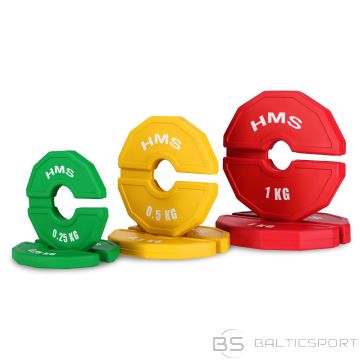 TSN100 Uzliku komplekts spēka un fitnesa treniņiem, pārklājuma tips, 2 x 1 kg, HMS