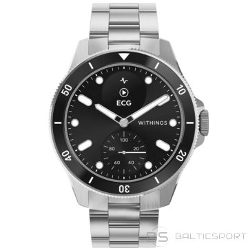BS Withings Scanwatch Nova - EKG, sirdsdarbības ātrums, SPO2, temperatūra, aktivitāte, miegs (42 mm, melns) (-)
