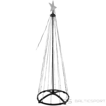 Christmas Decoration DEKORATĪVĀ ZIEMASSVĒTKU EGLĪTE 154LED RGB 150CM MELNA