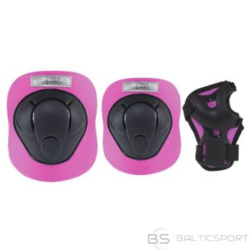 Protectors set Nils Extreme black and pink H210 size L (N/A)