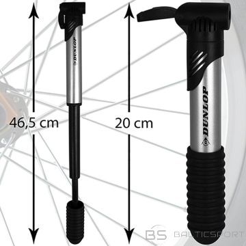 DUNLOP Mini Alu velosipēda sūknis 120 psi (8 bar)
