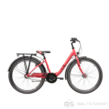 Youth bike S´COOL Wave Steel LTD, 26'' coral/red