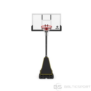 Mobilais basketbola statīvs Bilaro Houston Class 130x80cm, 6mm rūdīts stikls