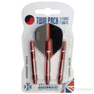Хвостовики и оперения для дартс HARROWS SUPERGRIP+RETINA (набор)