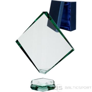 BS Glass trophy with a detached base and case (-)