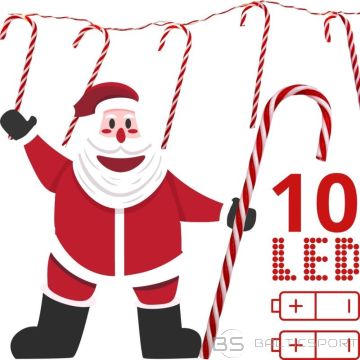 Luca GARLAND LAMPS 10 LED LOLLIPOPS Ziemassvētku eglīšu sveces silti baltas (nav pieejams)