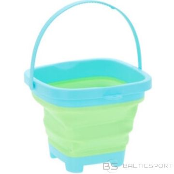 Probeach СКЛАДНОЕ КВАДРАТНОЕ ВЕДРО ДЛЯ ПЕСКА, ЗЕЛЕНОЕ