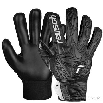 Rękawice Reusch Attrakt Starter Solid Finger Support Junior 54 72 511 7700 / czarny / 8