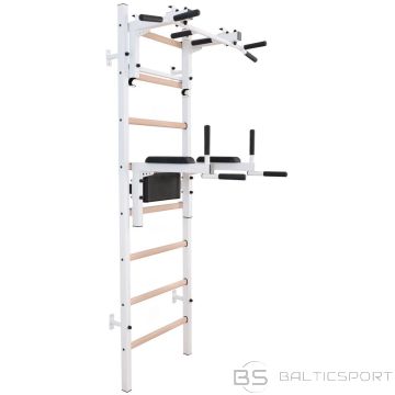 Benchk WOODEN AND METAL GYMNASTIC LADDER WITH BAR AND ACCESSORIES 232W