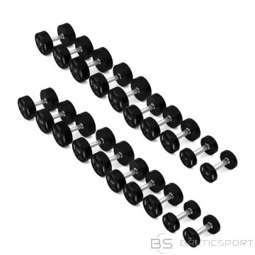 HPC SET ПОЛИУРЕТАНОВЫЕ ГАНТЕЛИ 2 x 2,5 - 25 КГ CPU - 275 КГ
