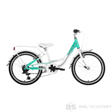 Bērnu velosipēds TABOU Queen 20, balts-piparmētru krāsā